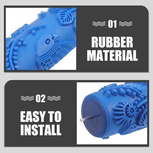 Inch Rubber Embossing Roller for Wall Decoration and Patterned Painting in Kuwait