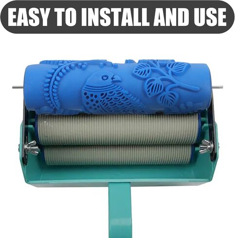 Inch Rubber Embossing Roller for Wall Decoration and Patterned Painting in Kuwait