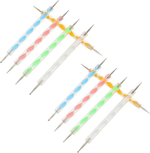10pcs Double-Sided Ball Dotting Tools Set for Clay Pottery Embossing in Saudi Arabia