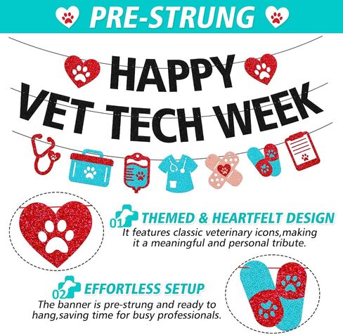 Happy Vet Tech Week Banner, Veterinary Technician Week Banner in Kuwait