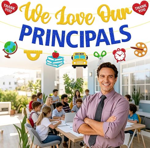 We Love Our Principals Banner, School Leadership Recognition Sign in Kuwait