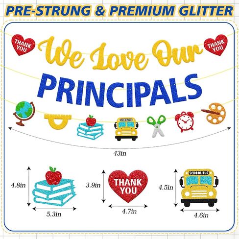 We Love Our Principals Banner, School Leadership Recognition Sign in Kuwait