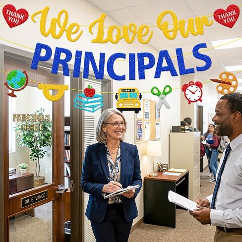 We Love Our Principals Banner, School Leadership Recognition Sign in Kuwait