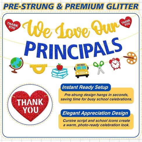 We Love Our Principals Banner, School Leadership Recognition Sign in Kuwait