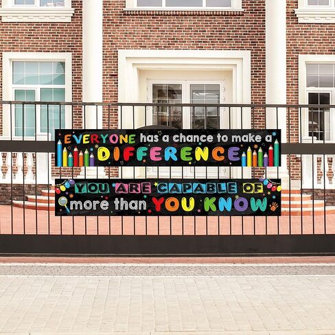 Blulu 2 Pcs Motivational Classroom Banner for Student 9.5x61'', Classic in Kuwait