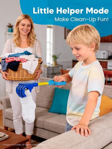 Duses 2PCS Robotic Claw Grabber Toy, Grabpack Toy for Kids, Blue & Green in Kuwait