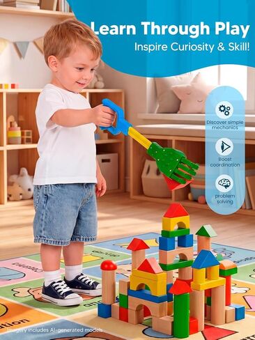 Duses 2PCS Robotic Claw Grabber Toy, Grabpack Toy for Kids, Blue & Green in Kuwait