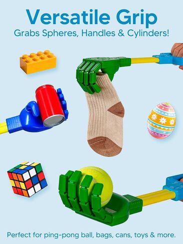 Duses 2PCS Robotic Claw Grabber Toy, Grabpack Toy for Kids, Blue & Green in Kuwait