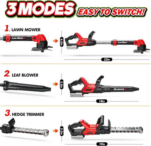 Kids Tool Set, 3-in-1 Toy Leaf Blower, Weed Wacker & Hedge Trimmer in Kuwait