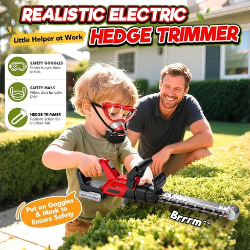 Kids Tool Set, 3-in-1 Toy Leaf Blower, Weed Wacker & Hedge Trimmer in Kuwait