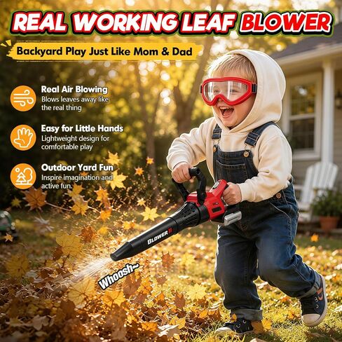 Kids Tool Set, 3-in-1 Toy Leaf Blower, Weed Wacker & Hedge Trimmer in Kuwait