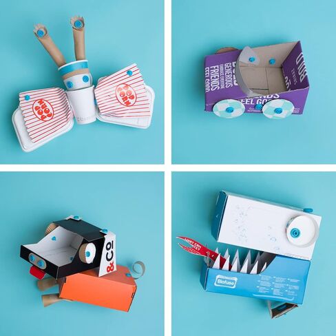 Makedo Scru 180 | Reusable Cardboard Screws Refill, Connects Up to 3 Layers in Kuwait