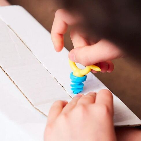 Makedo Scru 180 | Reusable Cardboard Screws Refill, Connects Up to 3 Layers in Kuwait