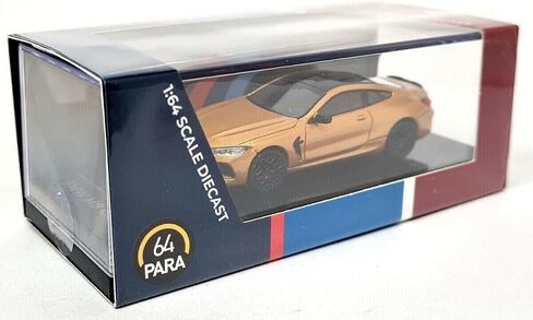 M8 Coupe Ceylon Gold Metallic with Black Top 1/64 Diecast Model Car by Paragon Models PA-55217 in Kuwait