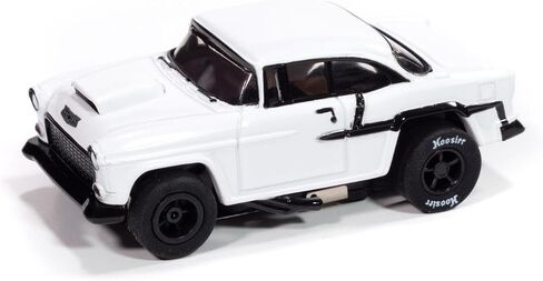 SC417-1W Auto World Xtraction 1955 Chevrolet Bel Air (White) HO Scale Slot Car in Kuwait