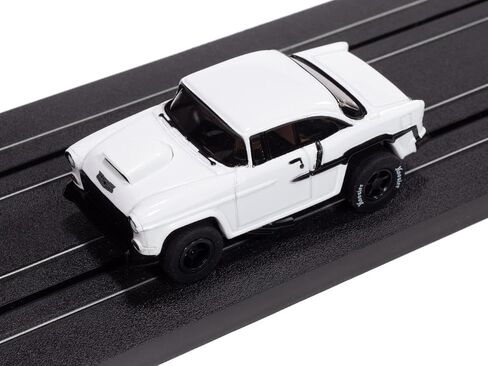 SC417-1W Auto World Xtraction 1955 Chevrolet Bel Air (White) HO Scale Slot Car in Kuwait