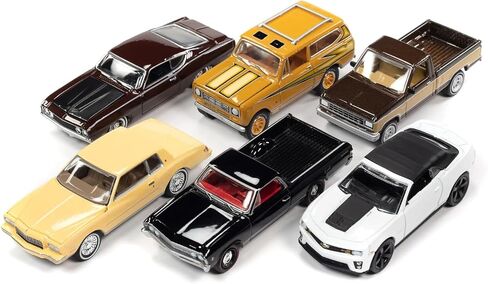 Classic Gold Collection 2022 Set B of 6 Cars Release 1 1/64 Diecast Model Cars by Johnny Lightning JLCG028B in Kuwait