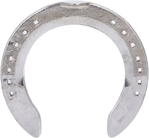 Horseshoe Kit, Aluminum Alloy Metal Horseshoes 4pcs Light Weight Horse Shoes Set 8.3 X 8.3 X .5in for Racing Racecourse Horse Riding Accessory (4) in Kuwait