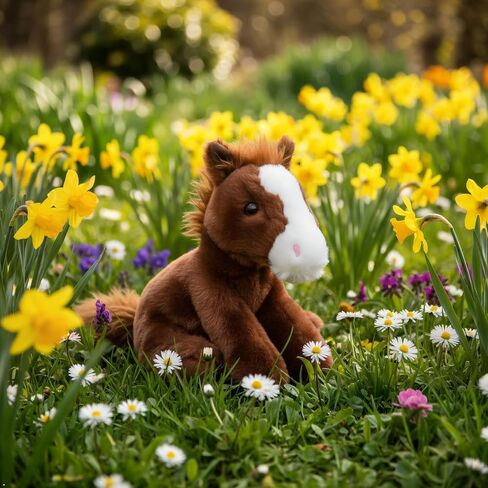 The Petting Zoo Floppy Horse Stuffed Animal, Wild Onez, Kids Gifts, 8 in in Kuwait