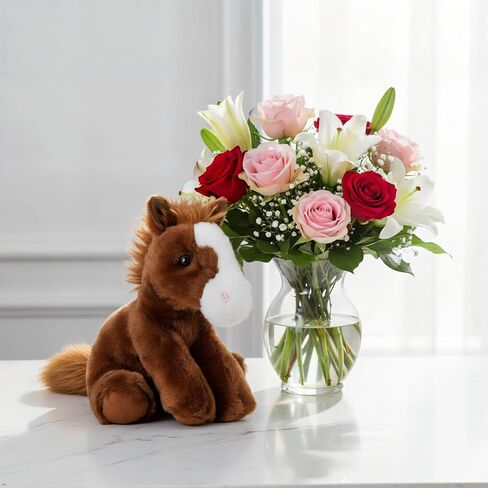 The Petting Zoo Floppy Horse Stuffed Animal, Wild Onez, Kids Gifts, 8 in in Kuwait