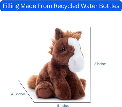 The Petting Zoo Floppy Horse Stuffed Animal, Wild Onez, Kids Gifts, 8 in in Kuwait