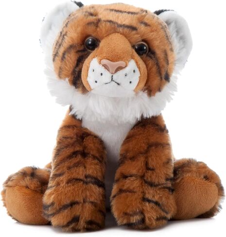 The Petting Zoo Tiger Stuffed Animal Plushie, Wild Onez, Kids Gifts, 9 in in Saudi Arabia