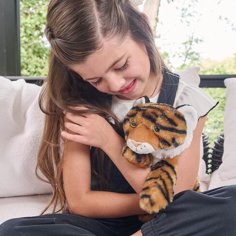 The Petting Zoo Tiger Stuffed Animal Plushie, Wild Onez, Kids Gifts, 9 in in Saudi Arabia