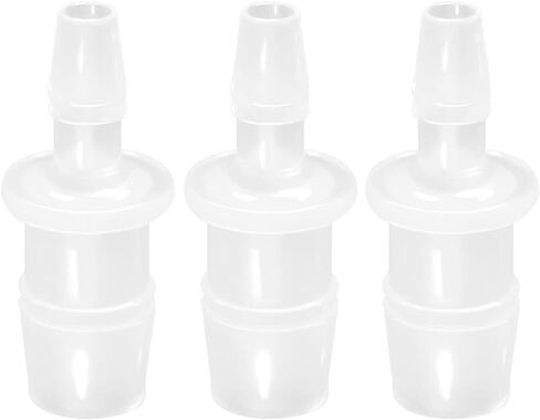 JoyTube Plastic Hose Barb Reducer Pipe Fittings, 3/8" to 5/16" Hose ID Connectors Joint Splicer Mender Adapter Union Boat Water Air Aquarium O2 Fuel (Pack of 6) in Kuwait