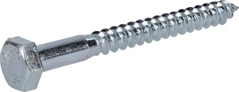 The Hillman Group 230018 Zinc Hex Lag Screw, 1/4" x 2-1/2", 100 Pieces in Kuwait
