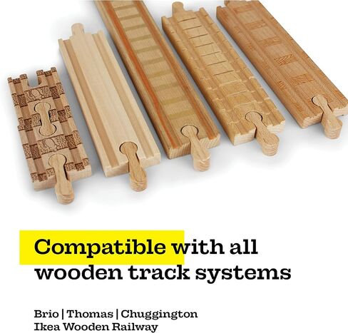 Wooden Train Track Switch - Transfer Track 3-Way Splitter Wooden Railway in Kuwait