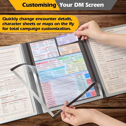 Grajar DND Customizable DM Screen & 3 in 1 Dice Rolling Tray with Lid in Kuwait