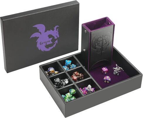 Grajar DND Customizable DM Screen & 3 in 1 Dice Rolling Tray with Lid in Kuwait