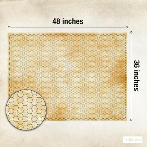 TIDYBOSS Large DND Map with DM Screen and 50 Pieces Initiative Tracker | Double-Sided with Grids & Hexes Map | DND Starter Kit & Warhammer Terrain | Accessories Included in Saudi Arabia