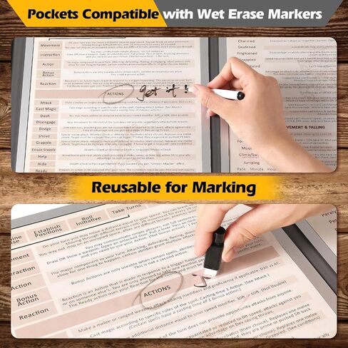 Grajar DND Customizable DM Screen 5e & 92 PCS Status Effects Markers in Saudi Arabia