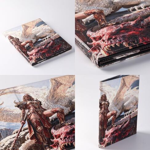 D&D 5e DM Screen 3D Relief White Dragon 8 Panel Dungeon Master Gift in Saudi Arabia