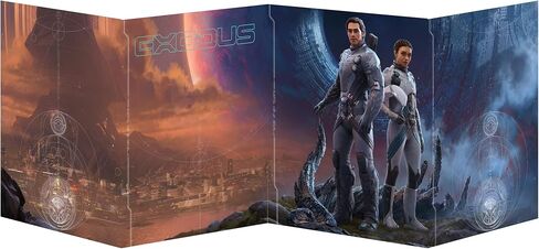 Exodus RPG: GM Screen - 4 Panel Screen, Essential Campaign Guidance Tool, Rules Reference, Tables & Charts, Game Masters Roleplaying Game Accessory in Kuwait