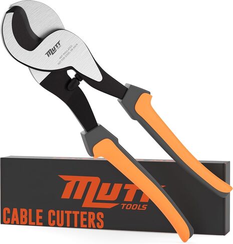AMERICAN MUTT TOOLS 10 Inch Cable Cutters Heavy Duty Shears | Heavy Duty Wire Cutters for Copper and Audio Wire | Battery Cable Cutter Tool, Cable Cutters Electrical | Big Wire Cutters Heavy Duty in Kuwait