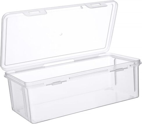 Clear Manicure Tool Box 2PCS Nail Tool Box Nail Art Box Organizer in Kuwait
