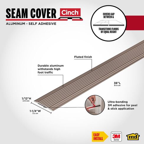 M-D Building Products Cinch Seam Cover (Fluted) 36" Spice Spice in Kuwait