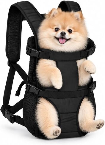 Dog Backpack Carrier, Adjustable Puppy Chest Carrier (Medium) in Kuwait