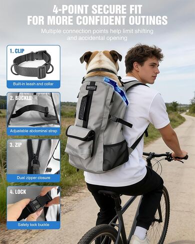 Dog Backpack Carrier for Medium Dogs up to 30 lb, Hiking & Travel in Kuwait