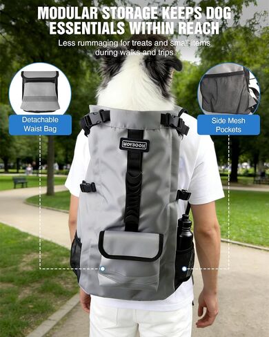 Dog Backpack Carrier for Medium Dogs up to 30 lb, Hiking & Travel in Kuwait