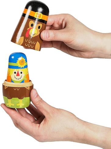 Fun Express Thanksgiving Nesting Dolls - 5 Piece in Kuwait