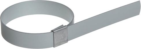 BAND-IT CP0799 عرض 5/8 بوصة × سمك 0.025 بوصة وقطر 1-3/4 بوصة، مشبك ثقب مركزي من الفولاذ الكربوني المجلفن (100 لكل صندوق) in Kuwait