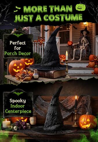 Zando Black Witch Hat for Kids Teens, Moive Cosplay Accessory in Kuwait
