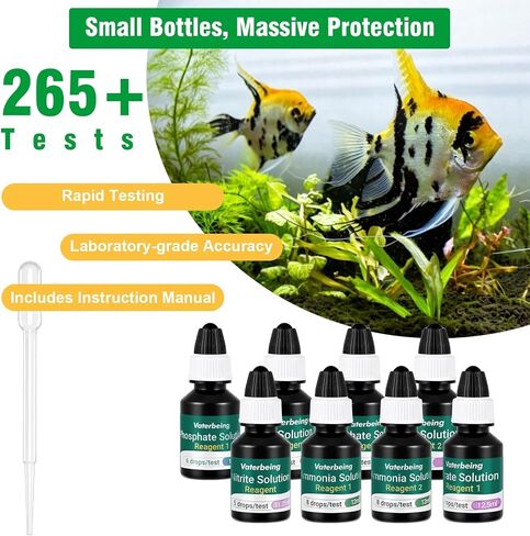 5 in 1 Aquarium Water Master Test Kit, Fish Tank Testing Kit in Kuwait