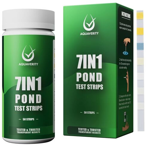 7-in-1 Pond Test Strips Accurate Pond Water Test Kit - 50 Strips in Kuwait