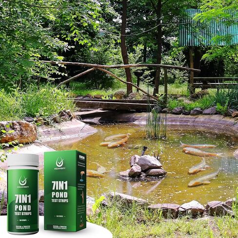 7-in-1 Pond Test Strips Accurate Pond Water Test Kit - 50 Strips in Kuwait