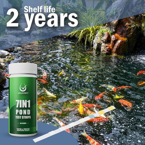 7-in-1 Pond Test Strips Accurate Pond Water Test Kit - 50 Strips in Kuwait
