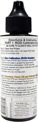 Aquarium Refractometer Calibration Solution Kit – RO/DI Water & Calibrated Saltwater – 2 x 2oz Bottles in Kuwait
